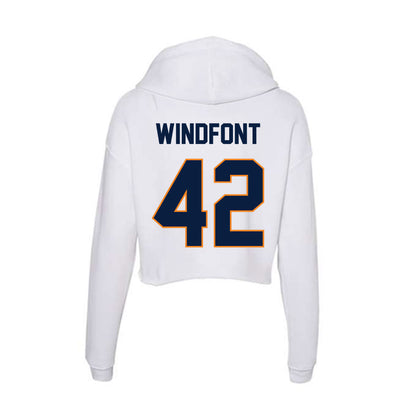 UTEP - NCAA Football : Copelin Windfont - Women's Crop Fleece Hooded Sweatshirt-1