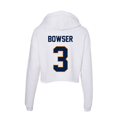 UTEP - NCAA Football : Shakaun Bowser - Women's Crop Fleece Hooded Sweatshirt-1