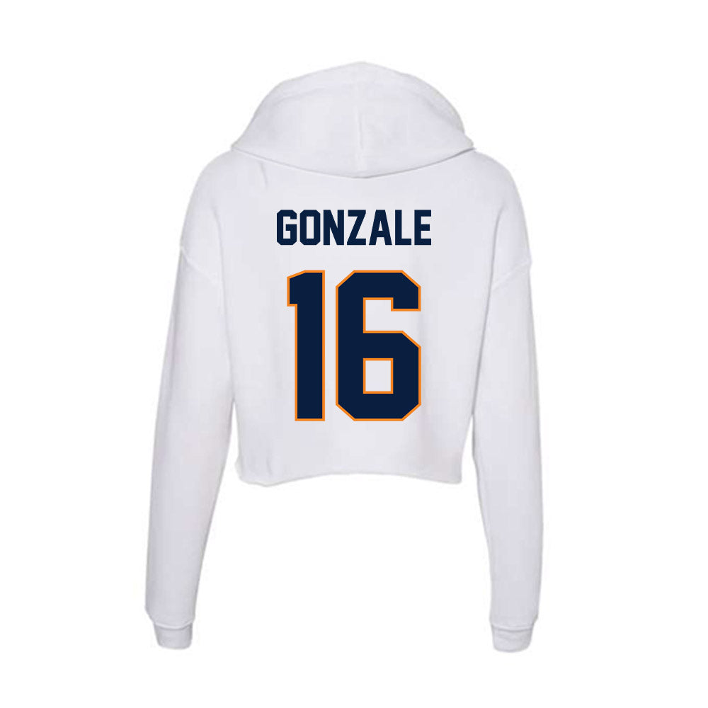 UTEP - NCAA Beach Volleyball : Alexa Gonzale - Women's Crop Fleece Hoodie-1