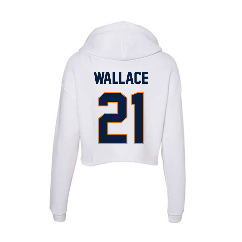 UTEP - NCAA Football : Joshua Wallace - Women's Crop Fleece Hooded Sweatshirt-1