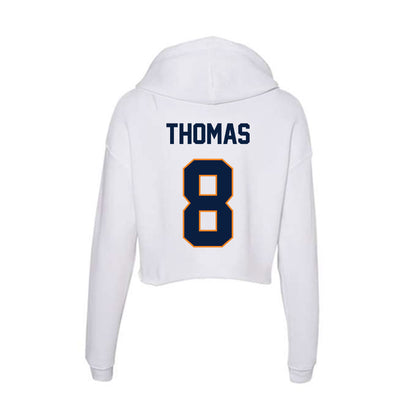 UTEP - NCAA Football : Kam Thomas - Women's Crop Fleece Hooded Sweatshirt-1