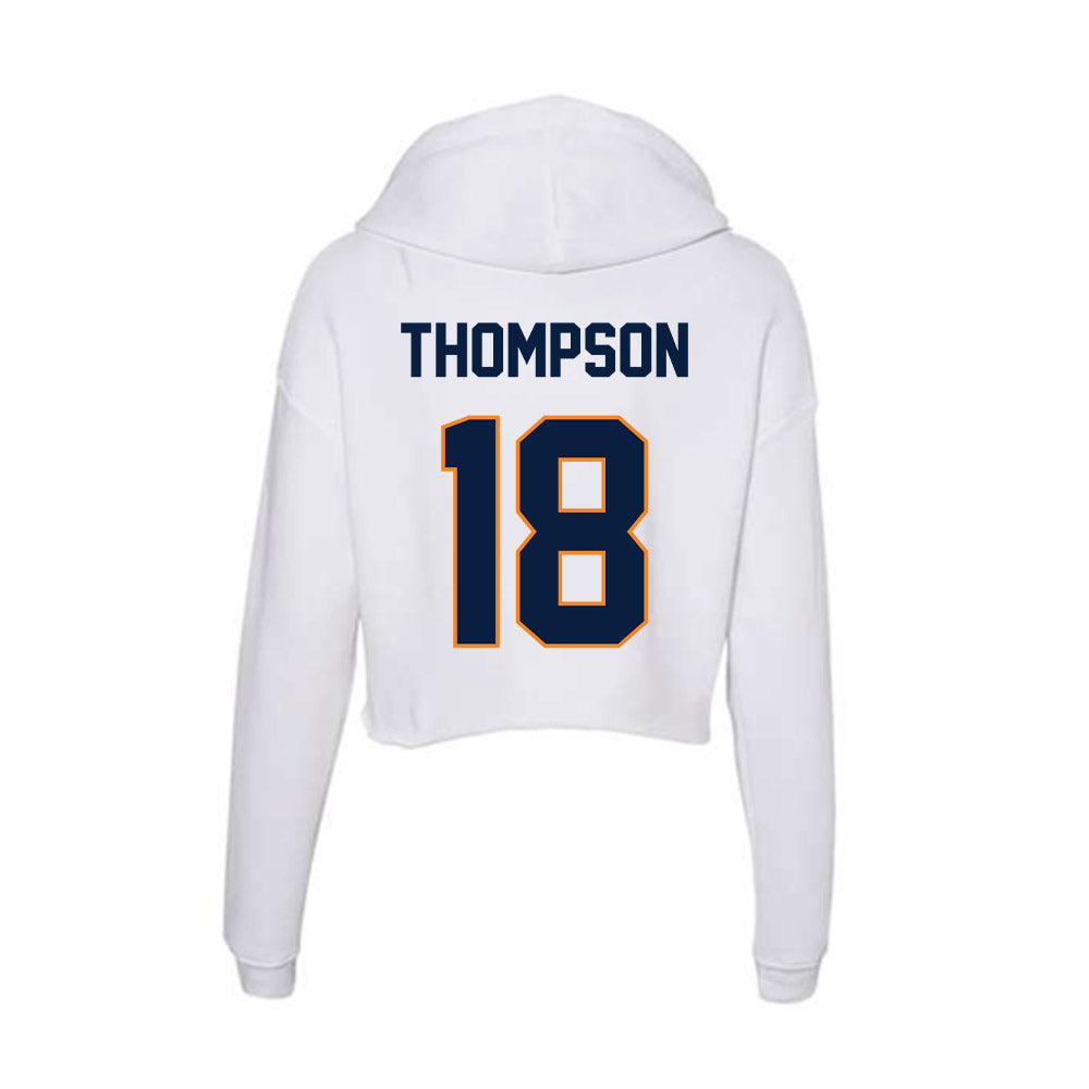 UTEP - NCAA Football : Decorian Thompson - Women's Crop Fleece Hoodie-1