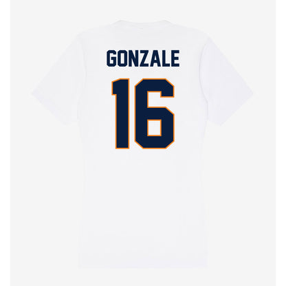 UTEP - NCAA Beach Volleyball : Alexa Gonzale - Women's V-Neck T-Shirt-1