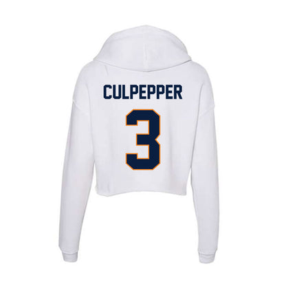 UTEP - Men's Basketball Legends : Randy Culpepper - Women's Crop Fleece Hoodie-1