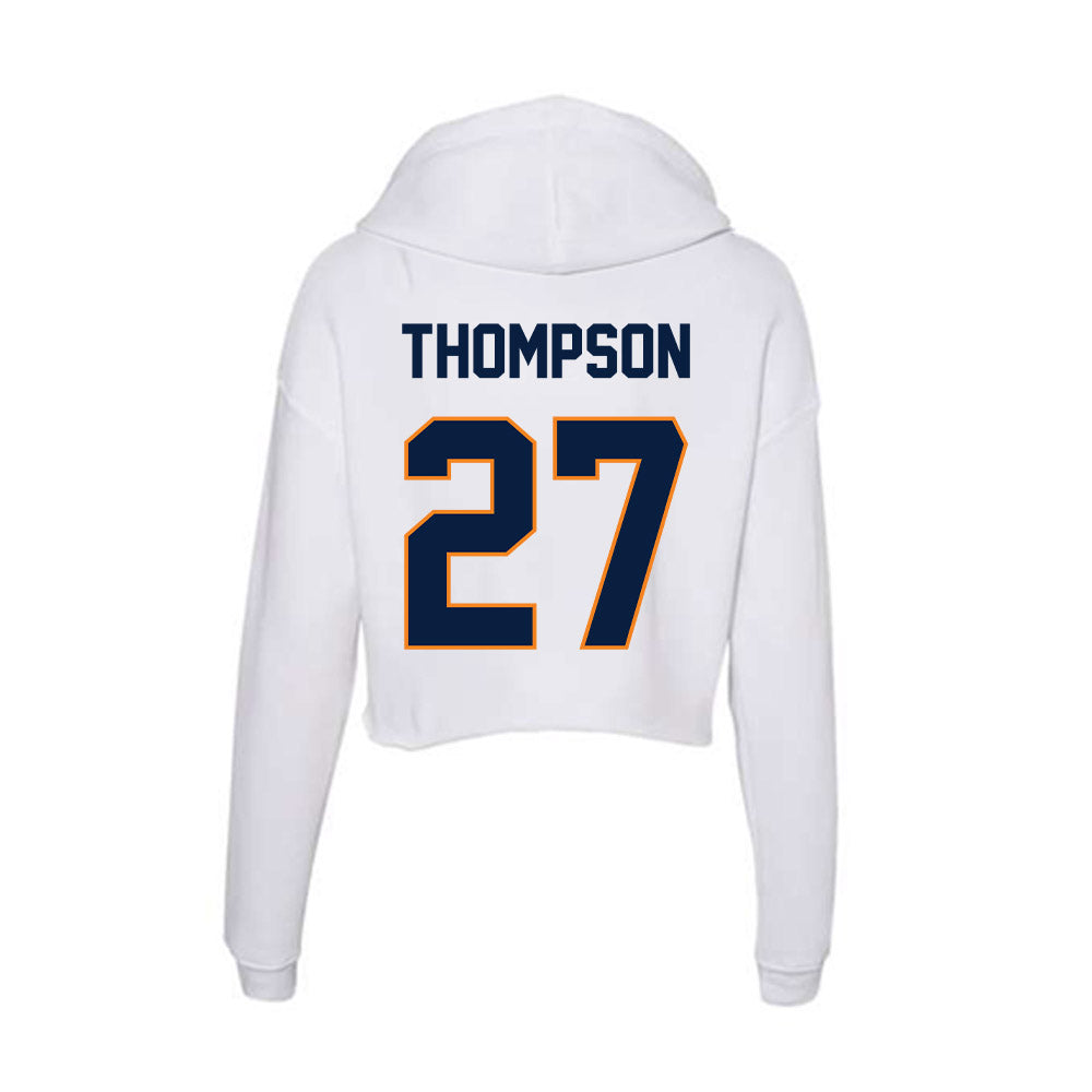 UTEP - NCAA Football : Latristan Thompson - Women's Crop Fleece Hoodie-1
