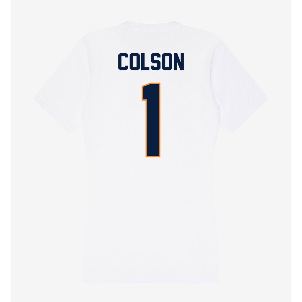 UTEP - NCAA Football : EJ Colson - Women's V-Neck T-Shirt-1