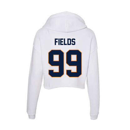 UTEP - NCAA Football : Elijah Fields - Women's Crop Fleece Hoodie-1