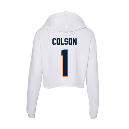 UTEP - NCAA Football : Elliott Colson - Women's Crop Fleece Hoodie-1