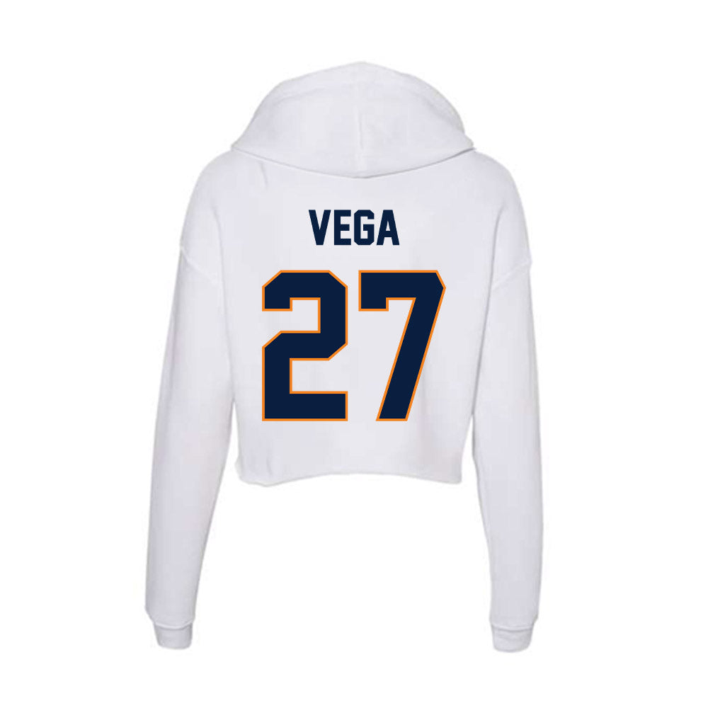 UTEP - NCAA Softball : Tatyana Vega - Women's Crop Fleece Hoodie-1
