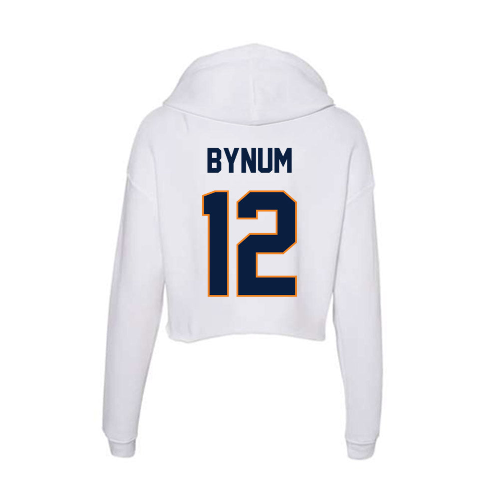 UTEP - NCAA Men's Basketball : Ahamad Bynum - Women's Crop Fleece Hoodie-1