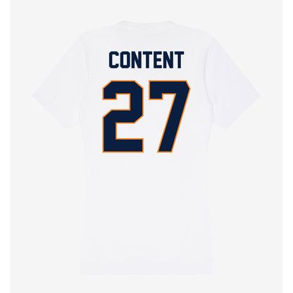UTEP - NCAA Football : Justin Content - Women's V-Neck T-Shirt-1