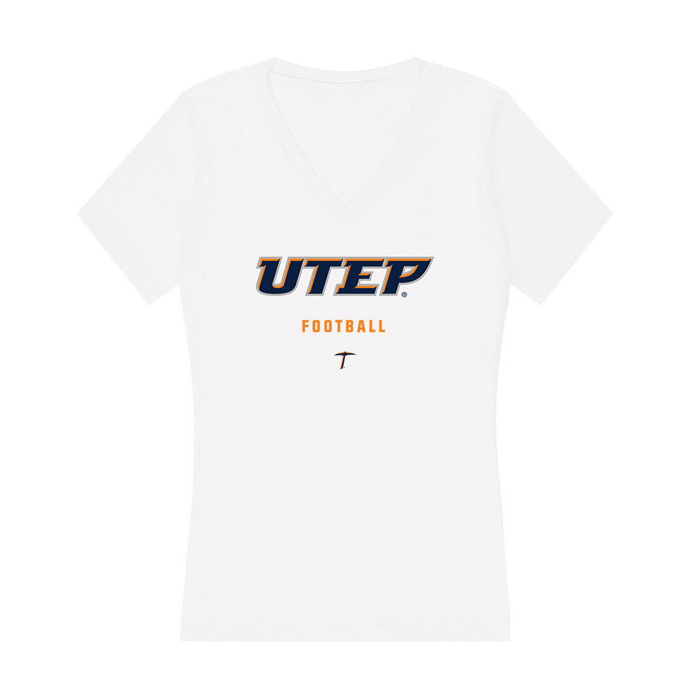 UTEP - NCAA Football : Grayson Johnson - Women's V-Neck T-Shirt-0