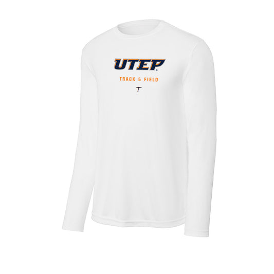 UTEP - NCAA Women's Track & Field : Addison Stricklin - Activewear Long Sleeve T-Shirt-0