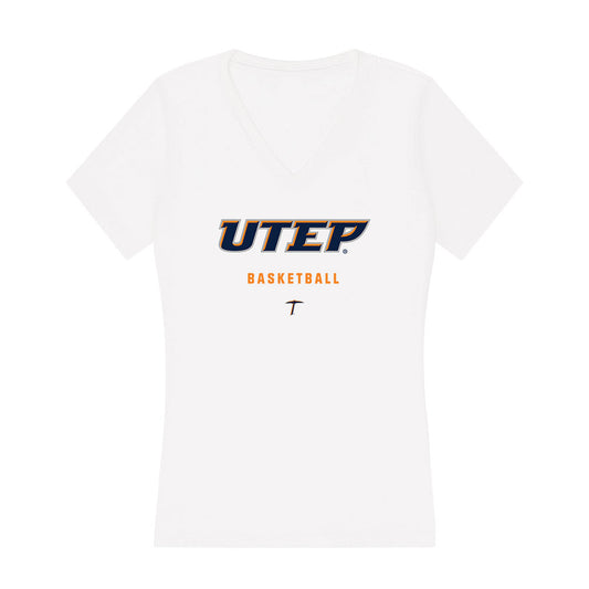 UTEP - NCAA Women's Basketball : Portia Adams - Women's V-Neck T-Shirt-0