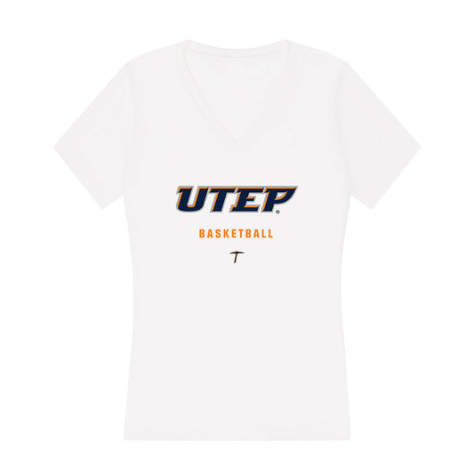 UTEP - Men's Basketball Legends : Randy Culpepper - Women's V-Neck T-Shirt-0