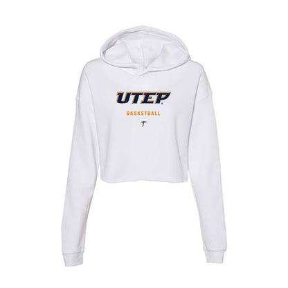 UTEP - NCAA Women's Basketball : Mahrianna Petree - Women's Crop Fleece Hoodie-0