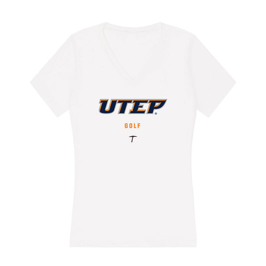UTEP - NCAA Women's Golf : Luciana Origel - Women's V-Neck T-Shirt-0