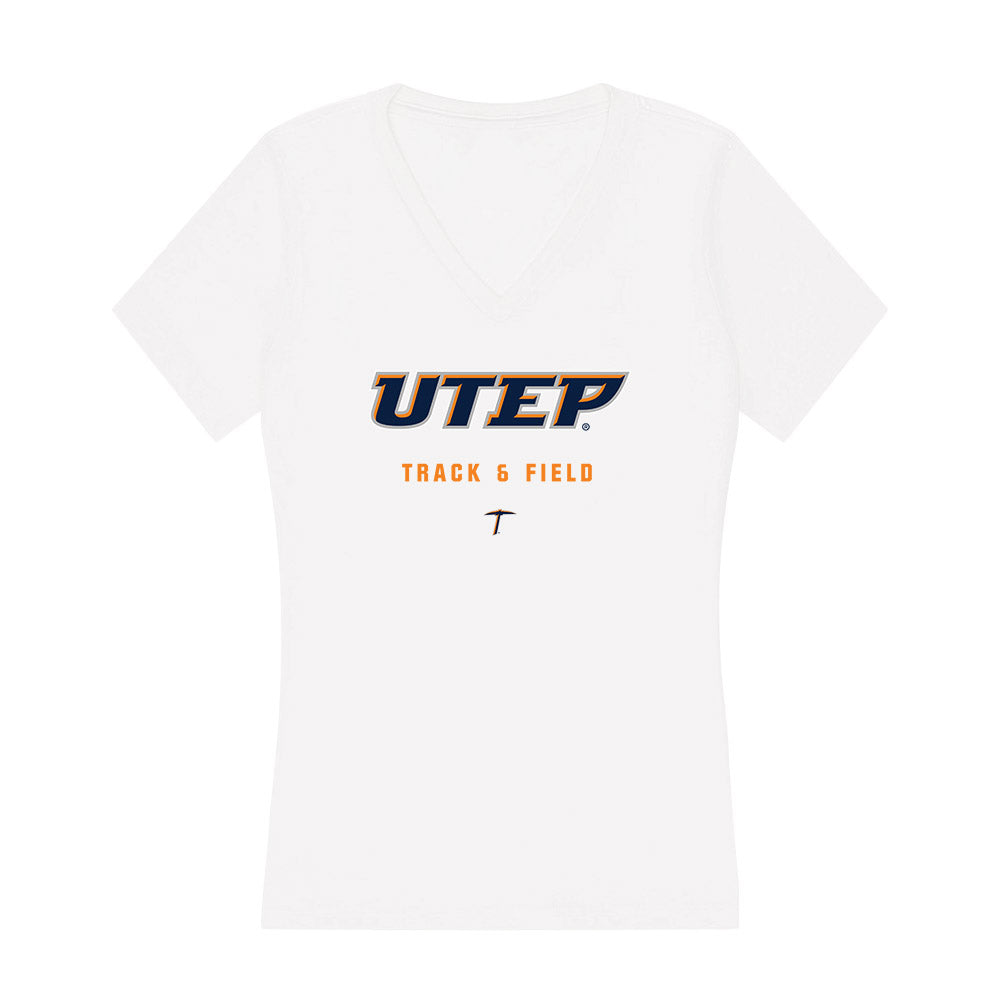 UTEP - NCAA Women's Track & Field : Cailee Phillips - Women's V-Neck T-Shirt-0