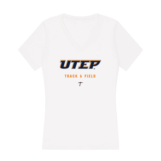 UTEP - NCAA Women's Track & Field : Cailee Phillips - Women's V-Neck T-Shirt-0
