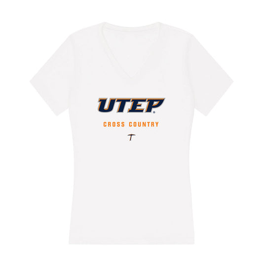 UTEP - NCAA Women's Cross Country : Alexa Rangel - Women's V-Neck T-Shirt-0