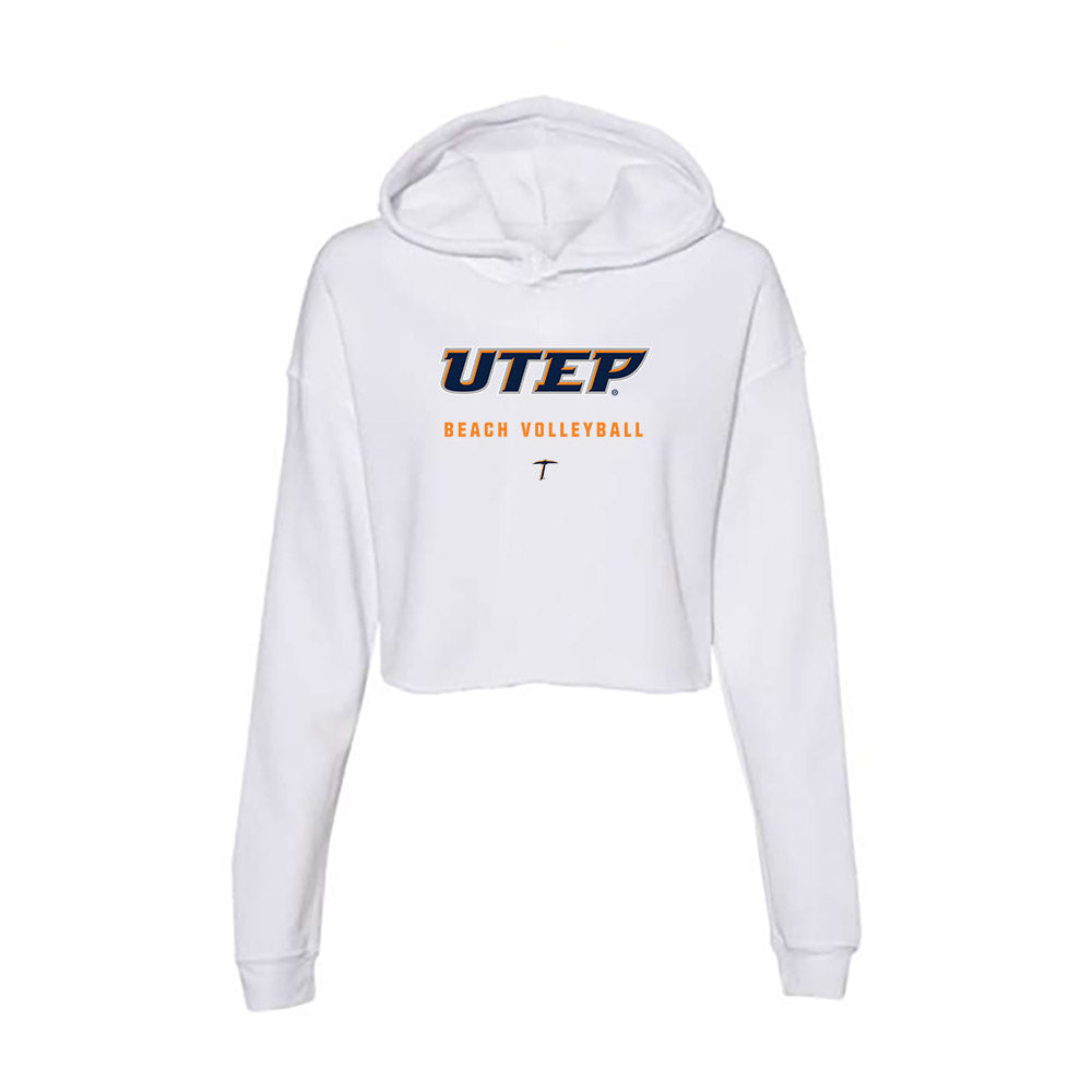 UTEP - NCAA Beach Volleyball : Alexa Gonzale - Women's Crop Fleece Hoodie-0