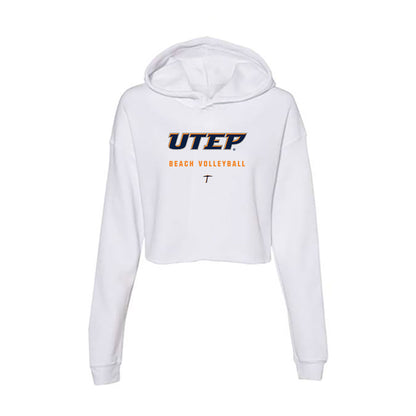 UTEP - NCAA Beach Volleyball : Alexa Gonzale - Women's Crop Fleece Hoodie-0
