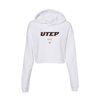 UTEP - NCAA Women's Golf : Atikan Cherdchoo - Women's Crop Fleece Hoodie-0