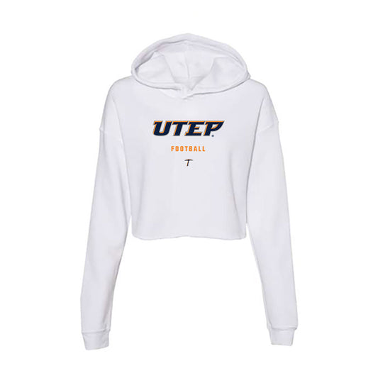 UTEP - NCAA Football : Brian Williams Jr. - Women's Crop Fleece Hoodie-0