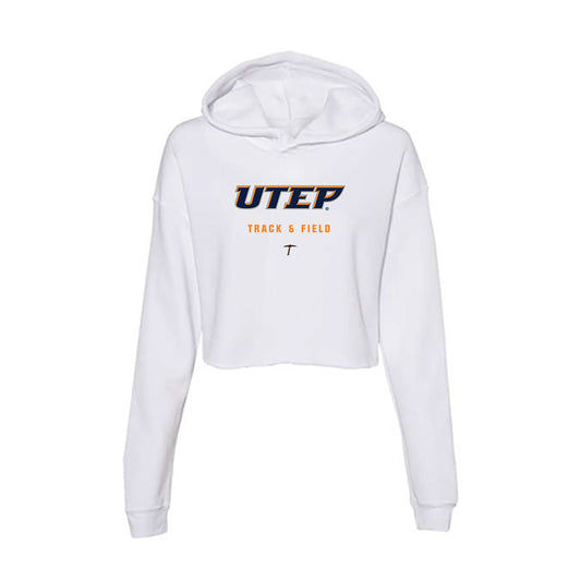 UTEP - NCAA Men's Track & Field : Mathew Polk - Women's Crop Fleece Hoodie-0