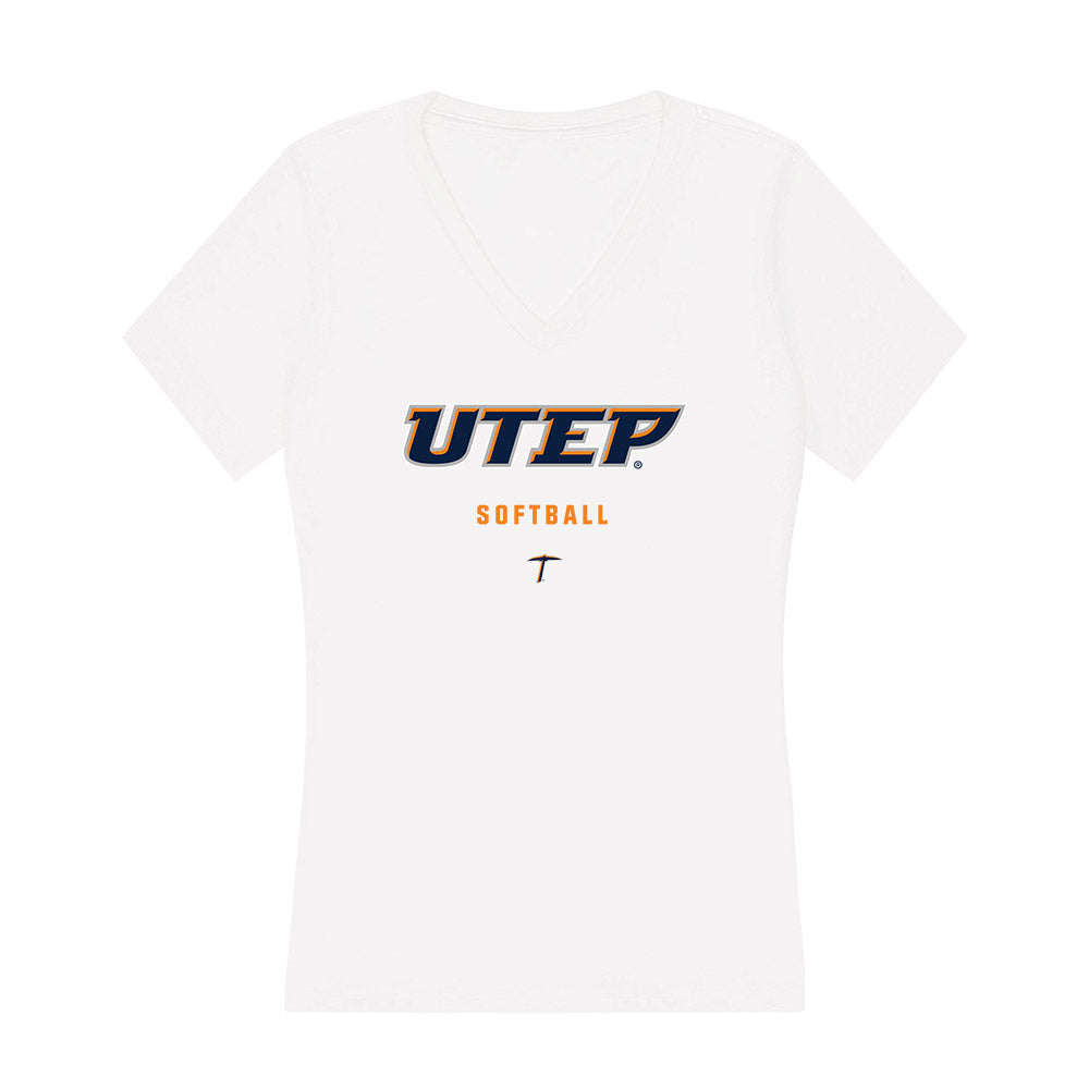 UTEP - NCAA Softball : Arianna Flores - Women's V-Neck T-Shirt-0