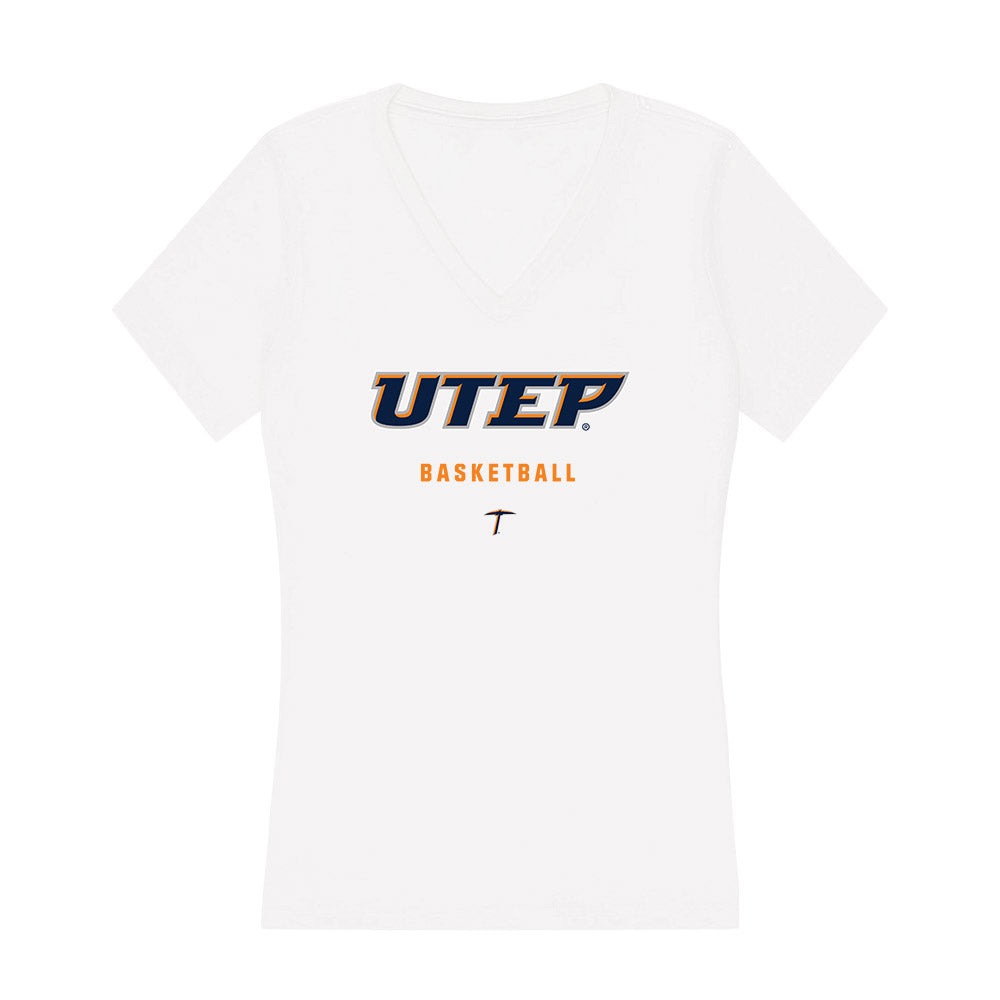 UTEP - NCAA Men's Basketball : Ahamad Bynum - Women's V-Neck T-Shirt-0