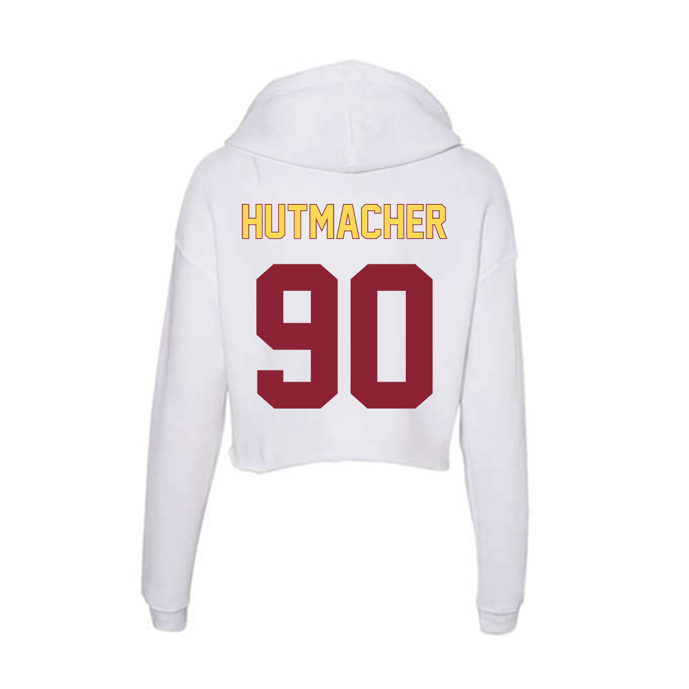 NSU - NCAA Football : Noah Hutmacher - Women's Crop Fleece Hoodie-1