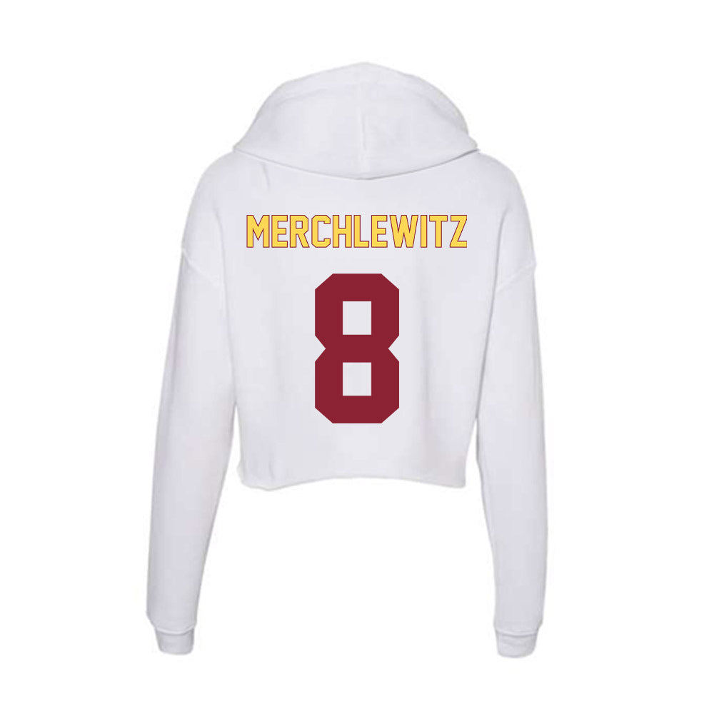 NSU - NCAA Softball : Morgan Merchlewitz - Women's Crop Fleece Hoodie-1