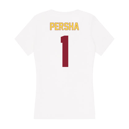 NSU - NCAA Women's Volleyball : Victoria Persha - Women's V-Neck T-Shirt-1