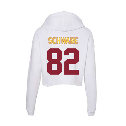 NSU - NCAA Football : Louie Schwabe - Women's Crop Fleece Hoodie-1