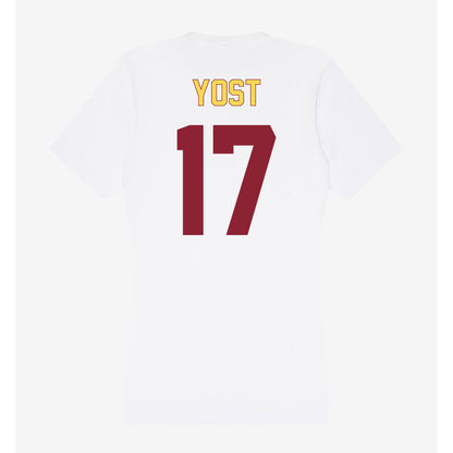 NSU - NCAA Women's Volleyball : Ashley Yost - Women's V-Neck T-Shirt-1