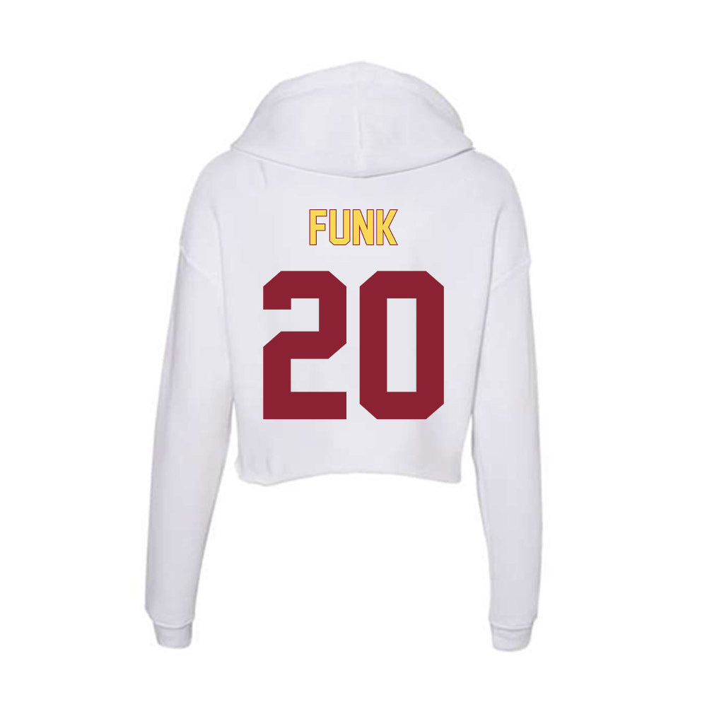 NSU - NCAA Women's Soccer : Savannah Funk - Women's Crop Fleece Hooded Sweatshirt-1