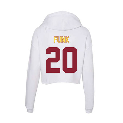 NSU - NCAA Women's Soccer : Savannah Funk - Women's Crop Fleece Hooded Sweatshirt-1