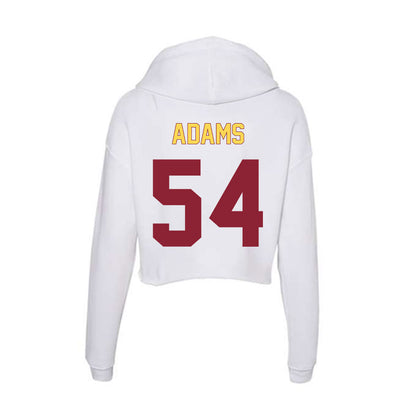 NSU - NCAA Football : Jake Adams - Women's Crop Fleece Hoodie-1