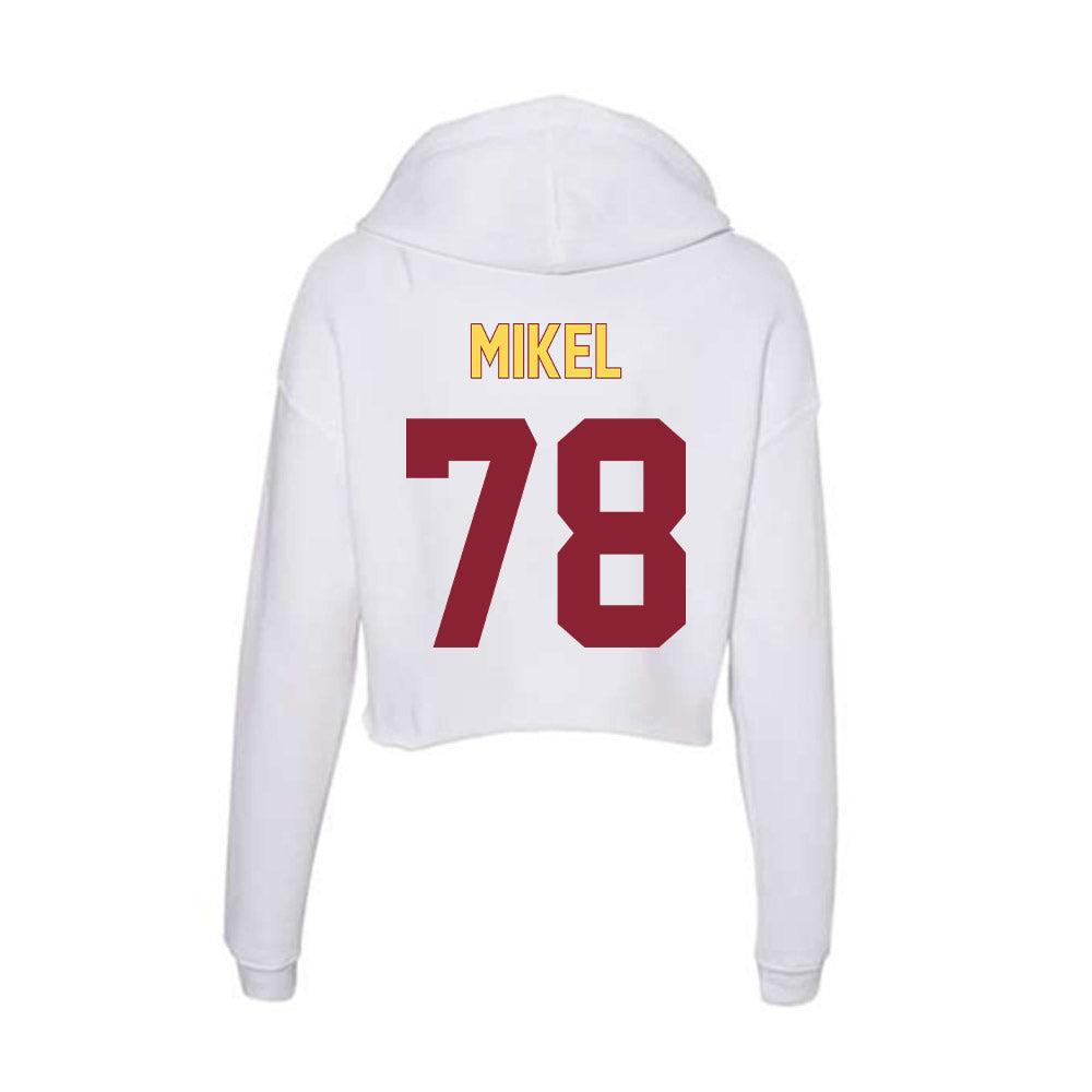 NSU - NCAA Football : Ty Mikel - Women's Crop Fleece Hoodie-1