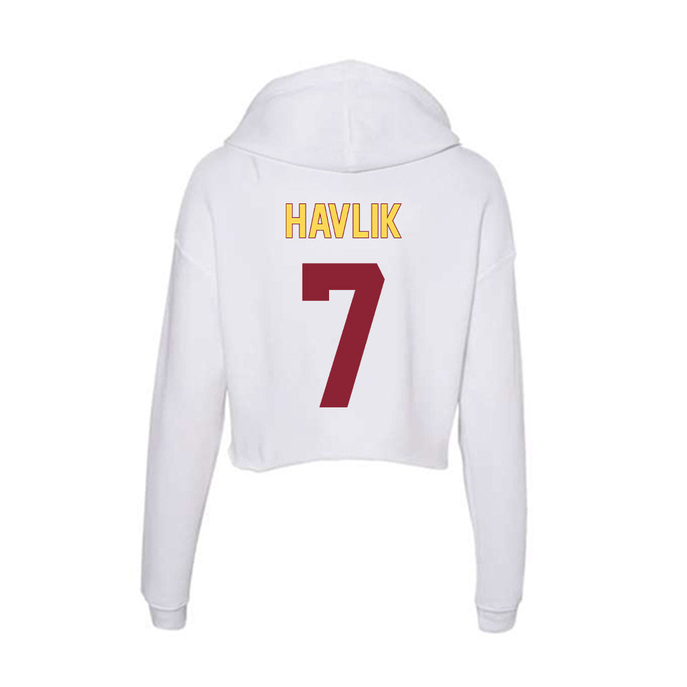 NSU - NCAA Football : Holden Havlik - Women's Crop Fleece Hoodie-1