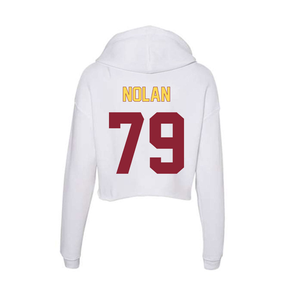 NSU - NCAA Football : Michael Nolan - Women's Crop Fleece Hoodie-1