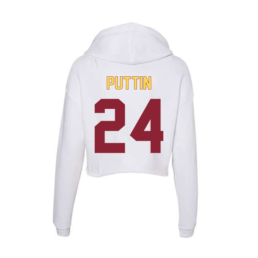 NSU - NCAA Women's Soccer : Emma Puttin - Women's Crop Fleece Hoodie-1