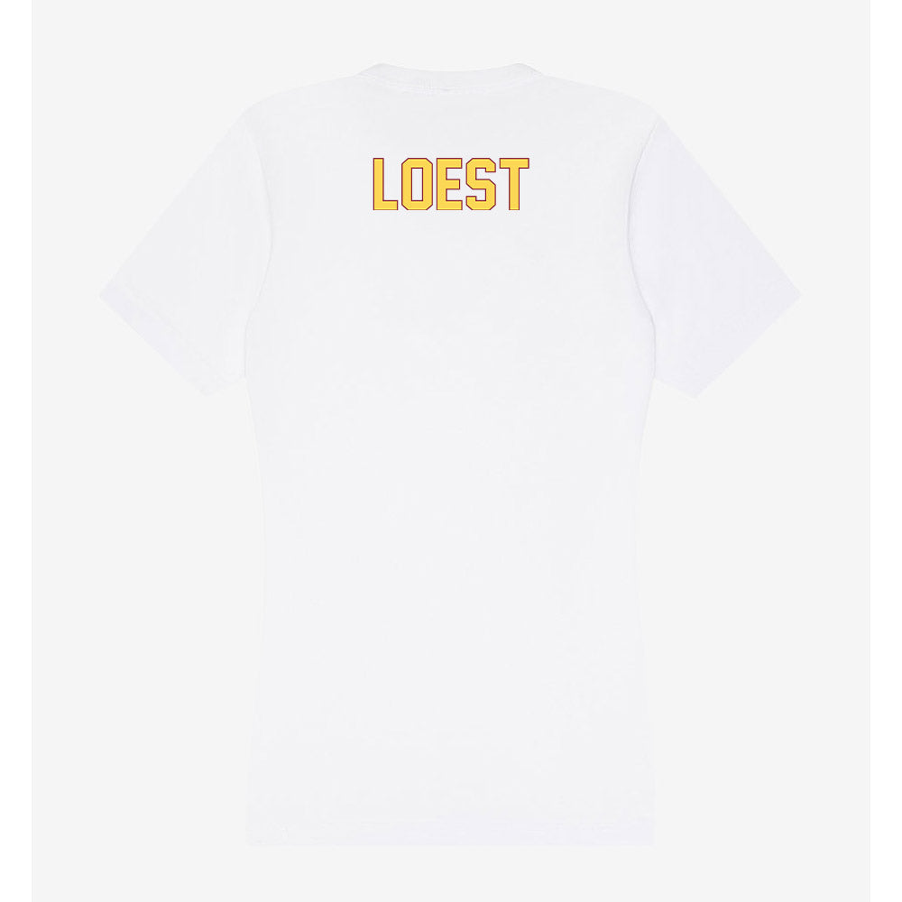 NSU - NCAA Women's Swimming & Diving : Marie Loest - Women's V-Neck T-Shirt-1