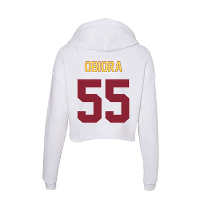 NSU - NCAA Men's Basketball : Tobi Obiora - Women's Crop Fleece Hoodie-1