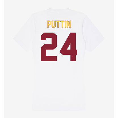 NSU - NCAA Women's Soccer : Emma Puttin - Women's V-Neck T-Shirt-1
