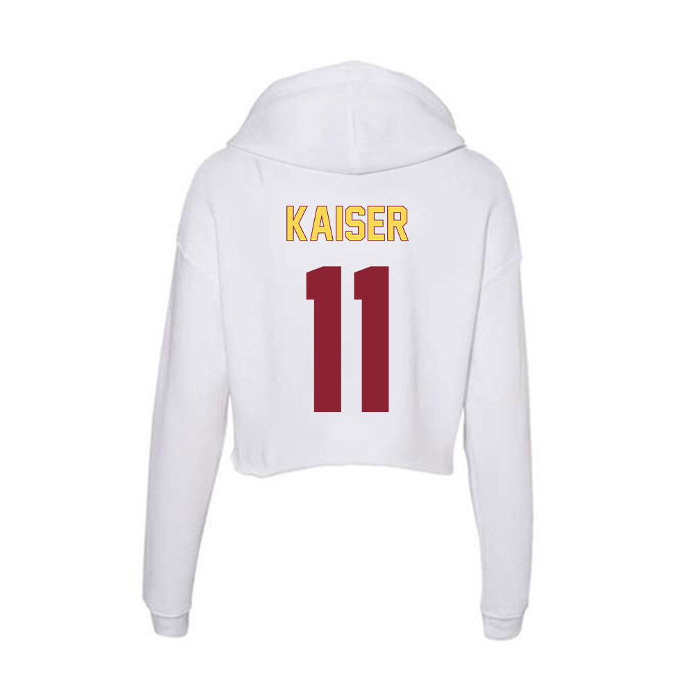 NSU - NCAA Football : Cade Kaiser - Women's Crop Fleece Hoodie-1