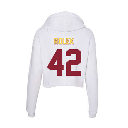 NSU - NCAA Softball : Grace Rolek - Women's Crop Fleece Hoodie-1
