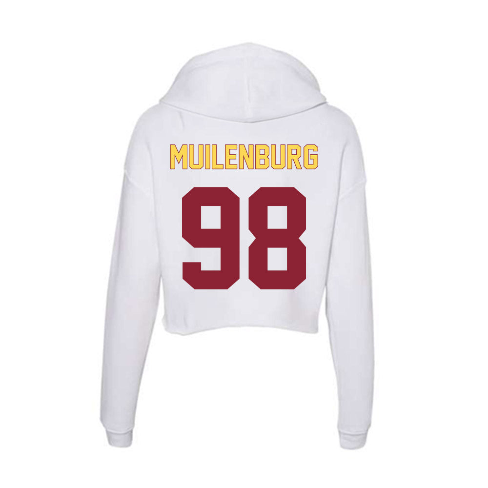 NSU - NCAA Football : Miles Muilenburg - Women's Crop Fleece Hoodie-1