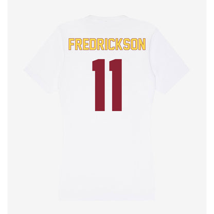 NSU - NCAA Women's Volleyball : Logan Fredrickson - Women's V-Neck T-Shirt-1